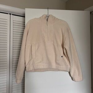 Prana Cream Sherpa Zip Pullover